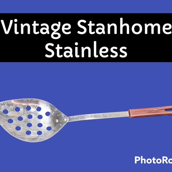 Kitchen, Spoon Strainer Spatula, Stanhome, Stainless Steel, Vintage, Heavy Duty, - Picture 1 of 6